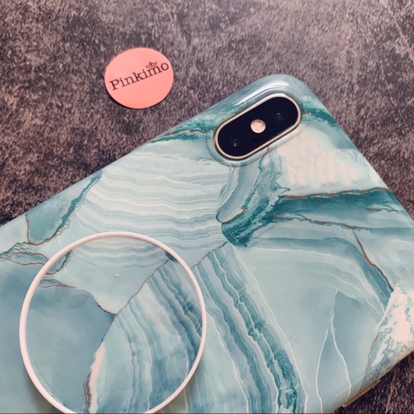 💕iPhone XS Max Marble Pattern Case w/Socket - Picture 5 of 6